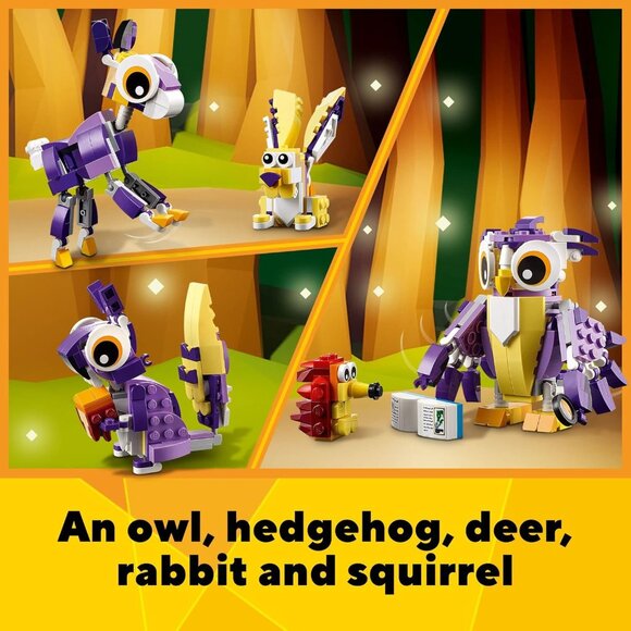 NEW LEGO 31125 Creator 3 in 1 OWL SQUIRREL RABBIT Fantasy Forest Creatures Woodl - Picture 7 of 13